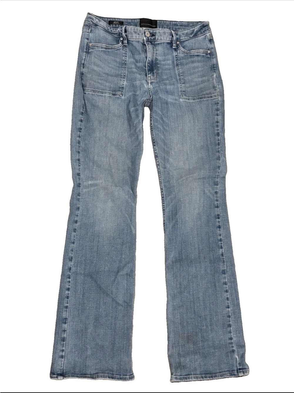 WHBM White House Black Market Y2K High-Rise Boot Cut Everyday Soft Jeans Sz 10